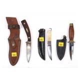 Lot: Of Assorted Knives With Sheaths