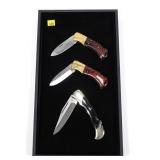 Lot: 3 Folding knives