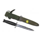 WWII Fighting Knife, Made by Case with scabbard