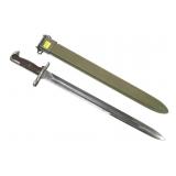 WWII M1 Grand Long Bayonet dated 1942, w/ Scabbard