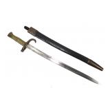 Model 1866 French Sabre Bayonet with scabbard