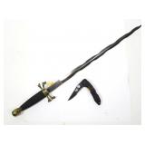 Lot: Spanish Dagger and Pocket Knife