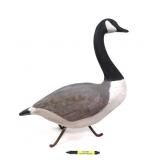 Large carved goose decoy