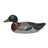 Victor mallard drake carved wooden decoy