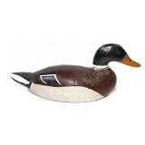 Vintage mallard drake wooden carved decoy
