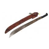 Decorative Corneta Machete with Leather
