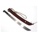 Decorative Mexican Machete with Leather