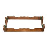 Wooden 2-gun rack,