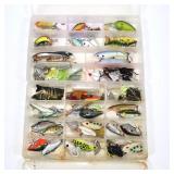 Lot, 2 plastic tackle boxes with lures