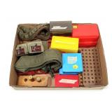Lot: Reloading Cases, trays, and ammo belts