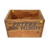 Peters Shot Shell Wooden Box