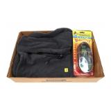Lot: 2 Fleece Hoods/case covers and Camo Headnet