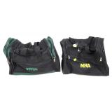 Lot: 2 NRA Duffle bags and 1 camo cooler