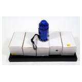 Lot: 5 Magnetic Base Blue Beacon lights,
