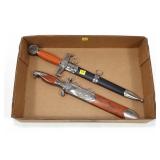 Lot: 2 Reproduction German Knives