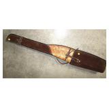 Leather and suede decorated gun case