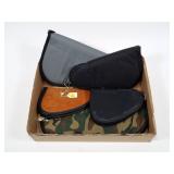 Lot, 5 soft handgun cases