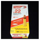 Brick of 500 CCI .22 LR cartridges, 500 Rds.