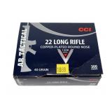300 Rd Box of CCI .22 LR cartridges, 300 Rds.