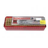 Case of Winchester .22 LR hollow point cartridges,
