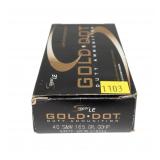 Box of Gold Dot .40 S & W 165-grain GDHP