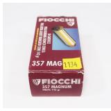 Box of .357 Mag. 142-grain FMJTC cartridges,