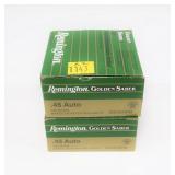 2- Boxes of Remington .45 Auto 230-grain JHP