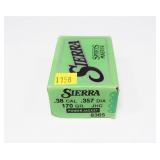 Box of Sierra .38 Cal. 170-grain JHC Power Jacket