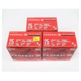 3- Boxes of Federal 12 Ga. 2.75" No. 8 field and