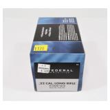 Brick of 500 Federal .22 LR cartridges, 500 rounds