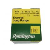 Box of Remington .410 Ga. 3" No. 7.5 shot shells,