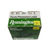 Box of Remington 12 Ga. 2.75" No. 4 duck/pheasant