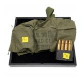 Lot of 48 .30 cal. M1 (.30-06) blanks w/clips and
