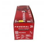 100 box of Federal 20 Ga. 2.75" No. 8 field &