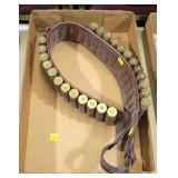 Orvis Leather ammo belt with 12 Ga shells