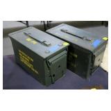 Lot: 2 Ammo Cans, marked 5.56mm Ball