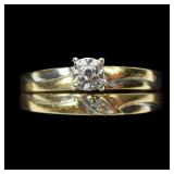 10K Yellow gold diamond wedding set, size 7.25