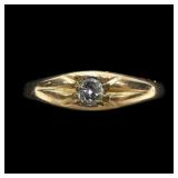 10K Rose gold diamond baby ring