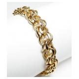 7.5" Gold filled charm bracelet