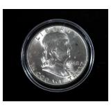 1948 Franklin half dollar, gem BU
