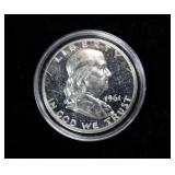 1961 Franklin half dollar, Proof