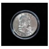 1963 Franklin half dollar, gem BU
