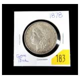 1878 Morgan dollar, gem BU