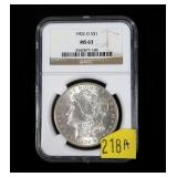1902-O Morgan dollar, NGC slab certified MS-63