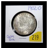 1902-O Morgan dollar, gem BU
