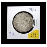1921 Morgan dollar, BU