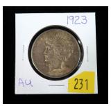 1923 Peace dollar, AU