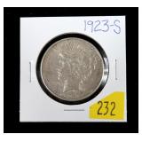 1923-S Peace dollar