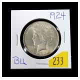 1921 Peace dollar, BU