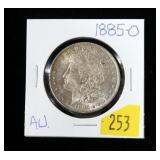 1885-O Morgan dollar, AU